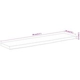  Zidna polica 80x20x2,5 cm pravokutna bagremovo drvo živi rub | shoptok.hr