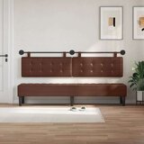  Držeće uzglavlje Zidne Lažna koža - Smeđa 200 cm bez LED | shoptok.hr