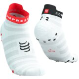 Čarape Compressport PRS V4.0 Ultralight Run Low White/Fluo Red/Black - T3 | shoptok.hr