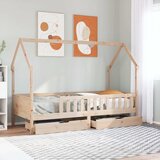 Maison Chic Otroška postelja - Otroški ležaj - Otroški posteljni okvir s predali 90x190 cm trdna borovina, (21698357) | Shoptok.si