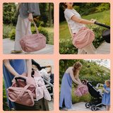 Doomoo torba za previjanje Fluffy - Corduroy Pink | shoptok.hr