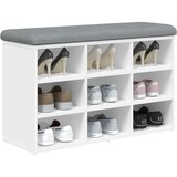  Klupa za cipele bijela 82x32x50 cm inženjerski drvo | Eponuda.com