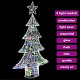  Božićno drvce s 160 LED svjetlima Šareni 150 cm Akril | shoptok.hr