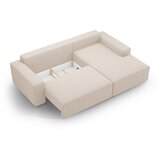 Micadoni Bež raztegljiva kotna sedežna garnitura iz tkanine bouclé (desni kot) Jodie – Home | Shoptok.si