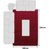 Novel preproga z visokim florom dream 4000 200/290 cm tkano rdeča | Shoptok.si