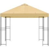 Gazebo 3 x 3 m Krem Poliester i čelik 190 gsm | shoptok.hr