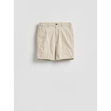 Reserved Pamučne chino kratke hlače - bež | shoptok.hr