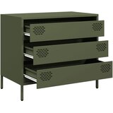  Komoda maslinastozelena 68x39x58,5 cm hladno valjani čelik | shoptok.hr