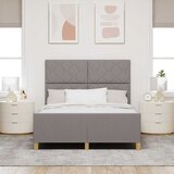  Krevetna konstrukcija Sivo-smeđa 140 x 190 cm tkanina | shoptok.hr