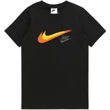 Nike Sportswear Majica žuta / srebrno siva / narančasta / crna