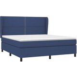  Krevet s oprugama i madracem plavi 180x200 cm od tkanine | shoptok.hr