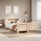 vidaXL Okvir kreveta bez madraca 150 x 200 cm od masivne borovine Cijene
