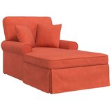  Naslonjač z krilom z blazino Rdeče oranžna 91 x 157 x 91 cm | Shoptok.si