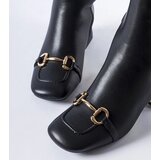 Gemre Black heeled ankle boots with buckle Prewitt | Shoptok.si