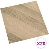 vidaXL Samolepilne talne plošče 20 kosov PVC 1,86 m² rjave črtaste | Shoptok.si