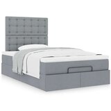 vidaXL okvir za krevet s madraca svjetlosivi 120x190 cm od tkanine | shoptok.hr