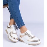 D/CEO marka niezdefiniowana Gold sneakers with a thick sole Undina Cene