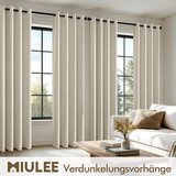 MIULEE 2x 215 × 140 cm Zatemnitvene termo zavese z rinkami | Shoptok.si