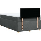  Krevet box spring s madracem tamnosivi 120 x 190 cm tkanina | shoptok.hr