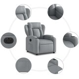 vidaXL Električni naslanjač svetlo sivo blago | Shoptok.si