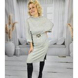 Pri Knitted midi dress with belt and bat sleeves ALENA | shoptok.hr