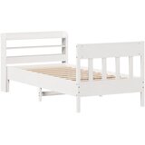  Okvir kreveta bez madraca bijeli 90 x 200 cm masivna borovina | shoptok.hr