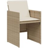  3-dijelni bistro set s jastucima bež od poliratana | shoptok.hr