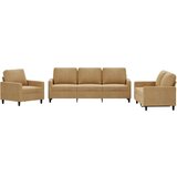  3-dijelni set sofa s jastucima smeđi baršunasti | shoptok.hr