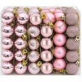  Set božićnih kuglica 150 kom. Ružičasta 3 cm Polistiren - Ružičasta | shoptok.hr