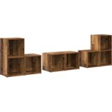 vidaXL Set TV stalka s policom s pohranom 6 pcs Konstruirano drvo | shoptok.hr