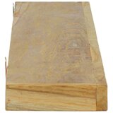  Zidne police 2 kom 110 x 15 x 4 cm od masivne tikovine | Eponuda.com