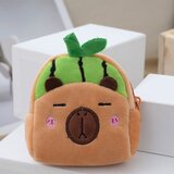  Plush Wallet with Keychain Capybara Watermelon Green 9.5 x 8 cm | Shoptok.si