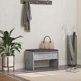  Klupa za hodnik s jastukom Betonski sivi 63 x 38 x 40 cm | shoptok.hr