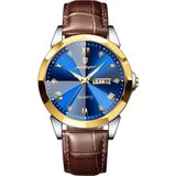  Moška ura POEDAGAR RP - 41338 - Modra / Zlata / Rjava KP41338 | Shoptok.si
