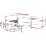 vidaXL Okvir kreveta bez madraca voštano smeđi 160x200 cm od borovine | shoptok.hr