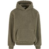 Urban Classics Men's hoodie Teddy Hoody light green Cijene