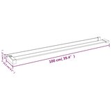  Polica za stijenku tuš-kabine kromirana 100 cm aluminijska | shoptok.hr