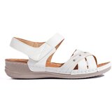 Shelvt Lightweight white women's platform sandals | shoptok.hr