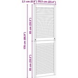  Ormarna vrata Prirodna 170 x 2,1 x 59,5 cm Čvrsto borovo drvo | shoptok.hr