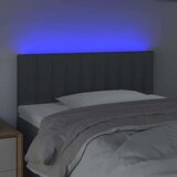  Posteljno vzglavje temno sivo 100x5x78/88 cm blago, (20737105) | Shoptok.si