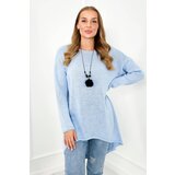 Kesi Blue sweater with necklace Cijene
