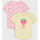 Sinsay Pamučne majice s motivom jagoda 2 pack | shoptok.hr