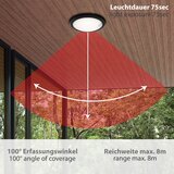 BRILONER 3352-015 - LED spoljašnje svetlo sa senzorom HELSINKI LED/12W/230V IP44 | Eponuda.com