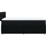 vidaXL Krevet s oprugama i madracem crni 100 x 200 cm od tkanine | shoptok.hr
