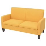 vidaXL Kauč Dvosjed 135x65x76 cm Žuti | shoptok.hr