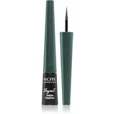 Note Cosmetique Elegant Matte Dipliner tekući eyeliner s mat finišom 04 Ocean Green 2,5 ml