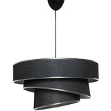 Opviq lights Crna/u srebrnoj boji viseća svjetiljka s tekstilnim sjenilom ø 40 cm Couper – | shoptok.hr