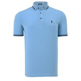 Dewberry TRIPLE SET T8586 MEN'S T-SHIRT-BLACK-NAVY-LIGHT BLUE | Shoptok.si