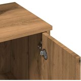 vidaXL Toaletni stol s ogledalom Artisan hrast 86,5x35x136 cm | shoptok.hr