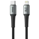 Usb data kabal su-k109 pleteni 27w 3a type-c na lightning 2m crni ( U2145 )